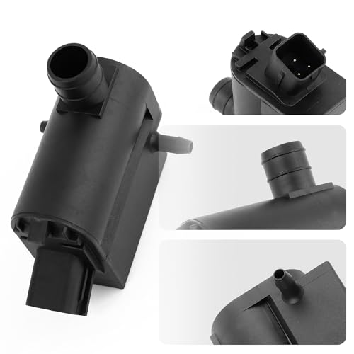 Windshield Washer Pump Replacement OEM#98510-1C100,98510-2K000 with Grommet,Windshield Wiper Pump Compatible with Kia Hyundai,Standard Windshield Washer Fl(for Kia)