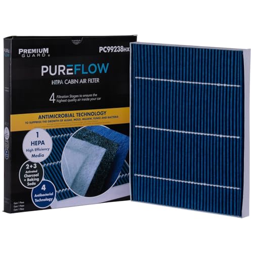PUREFLOW PC99238HX HEPA Cabin Air Filter | Fits 2017-2026 Chrysler Pacifica 3.6L; 2020-2026 Voyager 3.6L