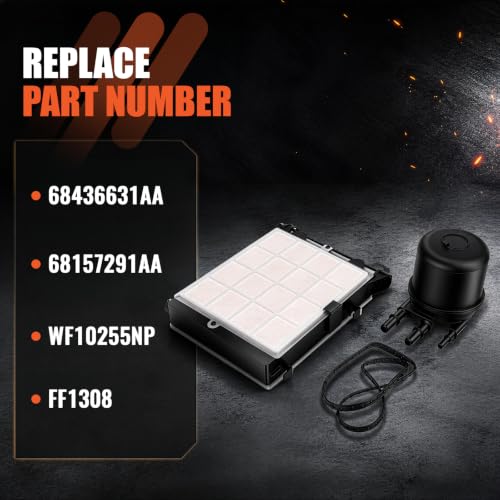 6.7 Powerstroke Fuel Filter Element - Compatible with 2017 2018 2019 2020 2021 2022 6.7L Ford F-250 Super Dury, F-350 Super Duty - Replace # FD-4624 FD-4625 HC3Z-9N184-B HC3Z-9N184-C