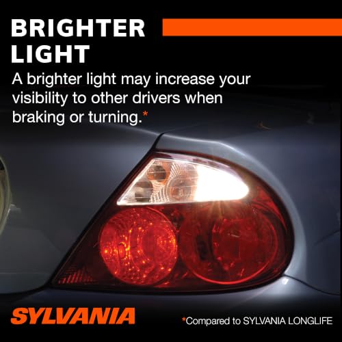 SYLVANIA - 7440 SilverStar Mini Bulb - Brighter and Whiter Light, Ideal for Daytime Running Lights (DRL) and Back-Up/Reverse Lights (Contains 2 Bulbs)