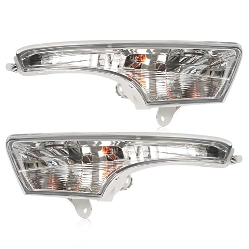 HECASA Turn Signal Light Compatible with 2013-2018 Altima Front Bumper Corner Light Assembly Replacement for 261303TA0A 261353TA0A Clear Lens (Driver Passenger Side)
