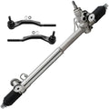 Detroit Axle - Front Rack and Pinion Kit for 2003-2009 Chevrolet Trailblazer GMC Envoy 2004 2005 2006 2007 2008, Power Steering Rack and Pinion 2 Outer Tie Rods Replacement