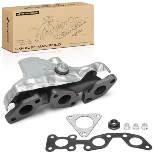 A-Premium Left Side [V6 3.3L] Engine Exhaust Manifold Kit W/Gaskets & Nuts Fit for Nissan Frontier 1999-2004, Xterra 2000-2004