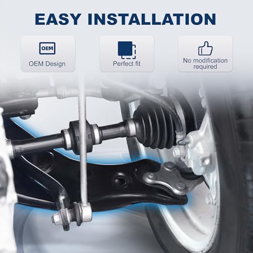 KUIPERAUTO 12PCS Front Suspension Upper Lower Control Arms Compatible With 2007-2013 Chevy Silverado Avalanche Suburban GMC Sierra 1500 Yukon Cadillac Escalade