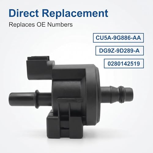 FREPURDO 0280142519 EVAP Purge Valve OEM Replacement Fuel Vapor Canister Purge Control Valve for Ford Fusion 2013-2020, Mustang 2015-2020, Lincoln MKZ 2013-2016 | Fixes P0456 Code | CU5A9G866AA