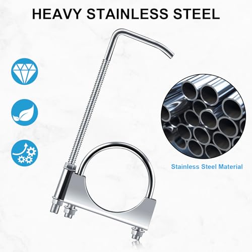 COROTC 304 Stainless Steels 3” Exhaust Hangers, Muffler Hangers(2Pcs 3Inch)