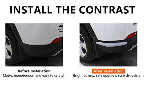 BokWin 4 Pack Universal Car Bumper Protector Rubber, White