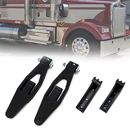2 Pack For Peterbilt Kenworth Hood Latch Base Compatible With Peterbilt 357 367 377 378 379 388 389 & Kenworth T300 T600 T800 W900 Replace Part L56-0001 315-5401 HLK1035 2312857 2313857