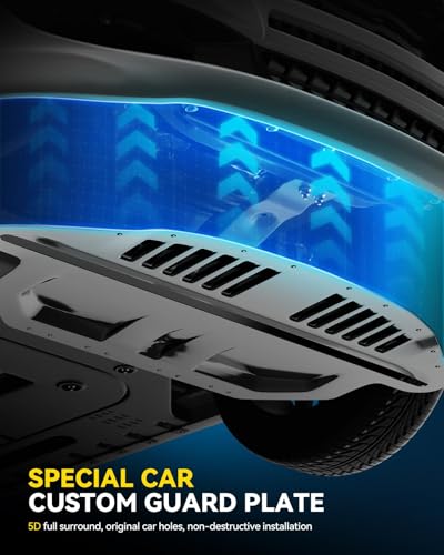 PHILTOP Front Lower Engine Splash Shield Under Car Shield Cover Compatible with 2018-2022 Toyota Camry, Engine Case Guard Replace# TO1228234