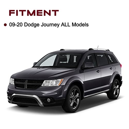 JSBOYAT Fits for 2009-2020 Dodge Journey Headlight Assembly Replacement OE Headlamp Driver and Passenger Side