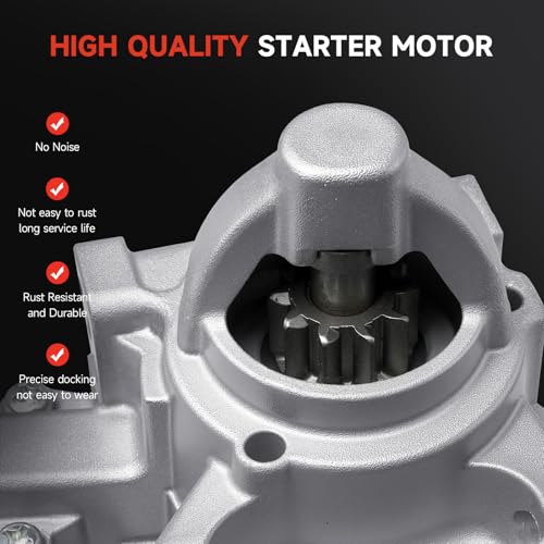 10910N Starter Compatible with 2014-2018 Chevrolet Silverado 1500 Suburban Tahoe, GMC Sierra 1500 Yukon Savana 4.3L 5.3L 6.2L, Cadillac Escalade, Express Van 2500 3500 V6 V8 12655055