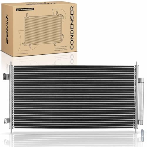 A-Premium A/C Condenser Compatible with Buick Enclave 2008-2017 & Chevrolet Traverse 2009-2017 & GMC Acadia 2007-2016, Acadia Limited 2017 & Saturn Outlook 2007-2010, V6 3.6L