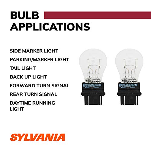 SYLVANIA 3157 Long Life Miniature Bulb, (Contains 2 Bulbs)