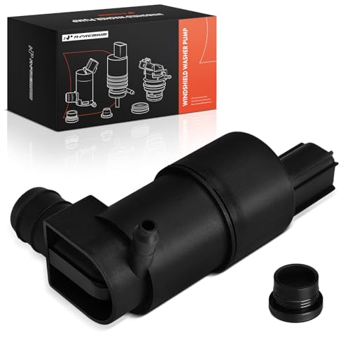 A-Premium Front Windshield Washer Pump Compatible with Ford Focus 2012-2018, Transit Custom 2015-2020, Transit-150/Transit-250/Transit-350 HD 2015-2023