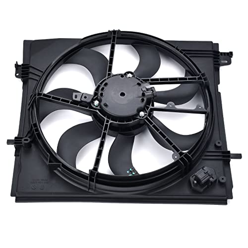 Radiator Cooling Fan Assembly Compatible with Nissan Rogue Sport 2017 2018 2019 2020 2021 2022 2.0L # 214816MA0A