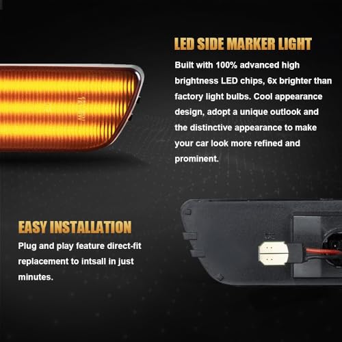 Side Marker Lights for VW Golf Jetta MK4 1999-2005, MK4 GTI R32 2000-2003