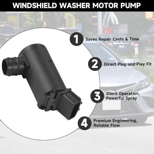 YOLLKY Windshield Washer Pump for Toyota RAV4 Camry Corolla 4Runner
