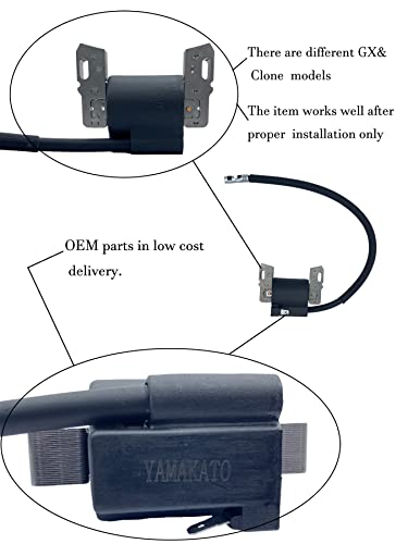 YAMAKATO 591459 492341 Lg492341 Ignition Coil for Briggs and Stratton Toro MTD Craftsman Cub Cadet Engine Lawn Mower Riding Tractor Armature Magneto OEM Pack of 1