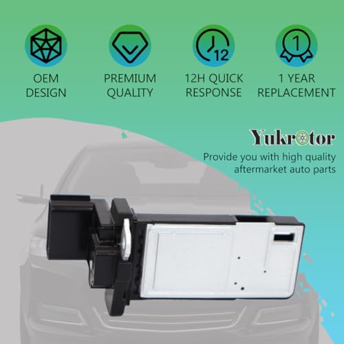 Yukrotor Mass Air Flow Sensor 23262343 MAF Sensor Compatible with 2012-2025 Chevy Blazer Camaro Colorado Equinox Express Impala Malibu Silverado Suburban Tahoe Traverse GMC Cadillac ATS CTS Buick