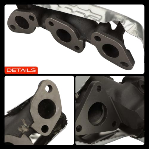 A-Premium Right Side [V6 3.3L] Engine Exhaust Manifold W/Gasket & Nuts Fit for Nissan Frontier 1999-2004, Xterra 2000-2004, Replaces 140044S102 140044S103