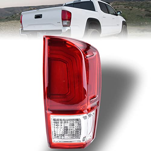 Nakuuly Tail Light Rear Lamp Compatible With 2016-2023 Toyota Tacoma Right Passenger Side Taillight Brake Signal Assembly with Bulb # ‎81550-04170