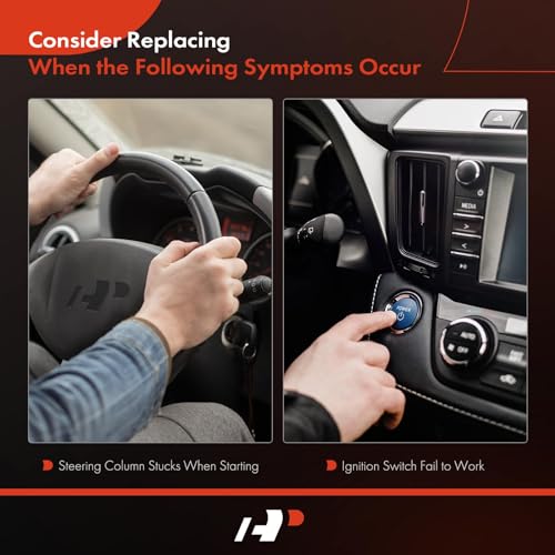 A-Premium Ignition Lock Housing with Anti-theft Bolt Compatible with Ford Focus 2009-2011 Escape Mercury Mariner 2008-2010 Mazda Tribute 2008-2011