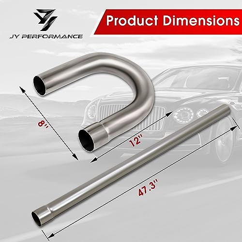 2.5'' Inch OD Mild Steel Exhaust Pipe Kit, Mandrel Bends, 16PCS