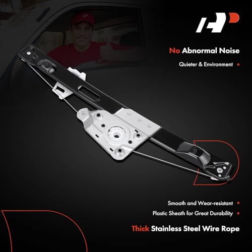 A-Premium Power Window Regulator without Motor Replacement for BMW E90 E91 323i 325i 328i 330i 335i M3 Rear Right Passenger Side