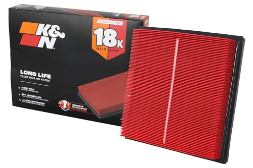 K&N Engine Air Filter: Long Life 18,000 Mile Replacement Air Filter: Compatible with 2016-2026 Subaru H4 1.6/2.0/2.4 L (Ascent, Crosstrek, Forester, Impreza, XV), KNA-5064