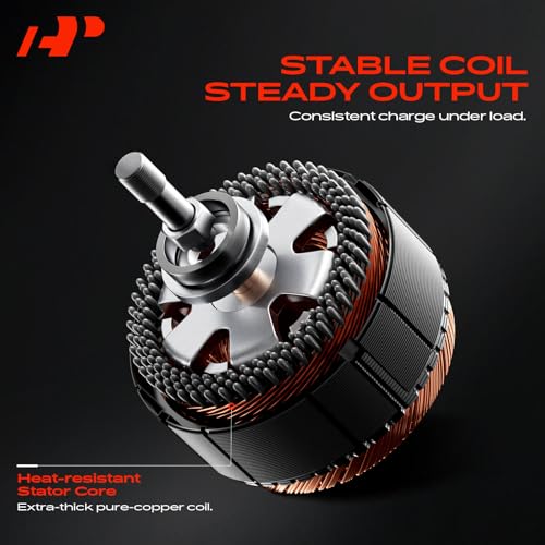 A-Premium Alternator Compatible with Subaru Impreza 2004-2010, Forester 2006-2010 & Saab 9-2X 2006, 2.5L, 12V 90A 5-Groove Pulley Clockwise, Replace# 23700AA380, 23700AA420, 23700AA540, A002TB3091