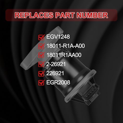 STZJAYE EGV1248 EGR Valve Exhaust Gas Recirculation Compatible with Honda Ridgeline HR-V Pilot Civic Accord Crosstour Passport 2013-2020 for Acura ILX MDX RDX RLX TLX 2013-2022 18011-R1A-A00 2-26921