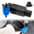 NOTISH Windshield Washer Motor Pump, Spray Windshield Washer Fluid Pump with Grommet, Compatible with Jeep, Dodge, Chrysler, Volkswagen, Audi, BMW, Chevrolet, Ford