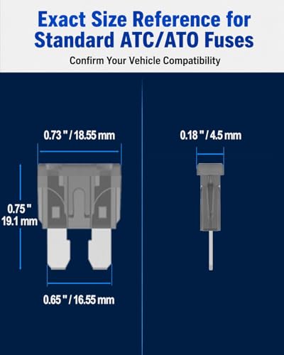 Riseuvo 150 Pcs Standard Automotive Fuse Kit - Car Auto ATO Blade Fuses Assortment Kit for Vehicle, Truck, RV, Boat with Fuse Puller (2A 3A 5A 7.5A 10A 15A 20A 25A 30A 35A)
