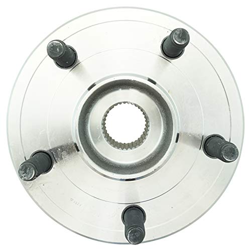 TRQ Front Left and Right Wheel Bearing and Hub Assembly 2 Piece Set Compatible with 2012-2018 Dodge Ram 1500 2019-2022 Ram 1500 Classic