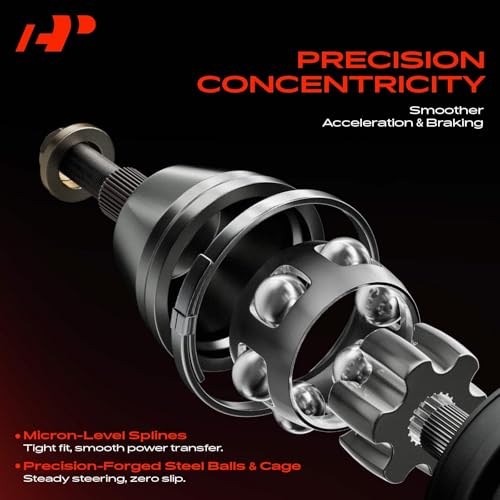 A-Premium CV Axle Shaft Assembly Compatible with Acura EL 1997-2000 & Honda Civic 1992-2000, Civic del Sol 1993-1997, L4 1.5L 1.6L, Front Right Passenger Side, Replace# 44010S01003, 44010S01901