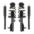 COMPLETESTRUTS - Front Complete Strut Assemblies with Coil Springs and Rear Shock Absorbers Replacement for 2013-2015 Chevrolet Malibu, Black