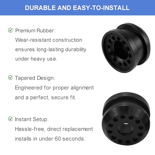 4PCS Transfer Case Shifter Linkage Bushing Grommet Kit for Dodge Ram 1500 2500 3500 4x4 2002-2010 – DIY Repair Grommet Replaces OEM 68078974AA 68078975AA, with E-Clips
