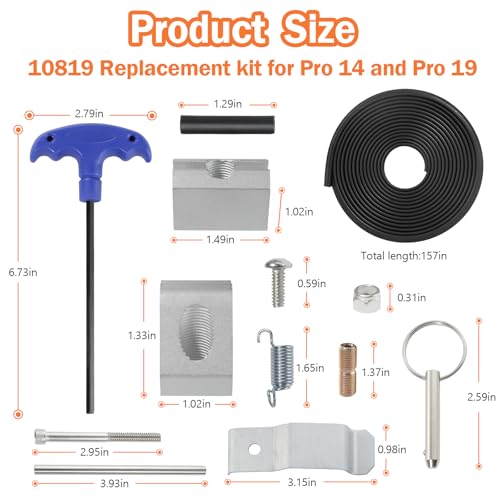 10819 Brake Tune Up Kit, Brake Parts for Tapco Pro 14 and Pro 19, Pro II, Pro III, and Pro 2000 10'6", High-strength material for enhanced durability