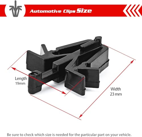 OTUAYAUTO 30PCS Grille Clips Retainer - Length 19mm Interior Trim Panel Grille Fastener Replacement for Toyota Tacoma 1995-2004, 4Runner 1989-2002, Pickup 89-95, RAV4 01-05 Replace OEM 90467-12040