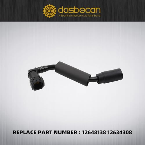 Dasbecan Positive Crankcase Ventilation Valve Tube Hose and PCV Valve Fitting Adapter Connector Kit Compatible with Chevy Traverse Buick Enclave GMC Acadia 2012-2017 Replaces# 12648138 12583384