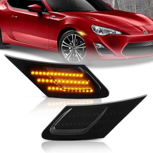 LED Side Marker Lights Lamp for 2013-2021 Subaru BRZ, 2013-2016 Scion FR-S