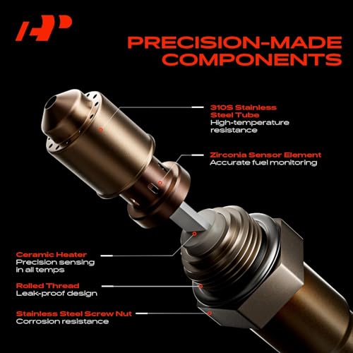 A-Premium O2 Oxygen Sensor Compatible with Chevy, GMC, Cadillac, Buick & Saturn Models - Equinox, Impala, Traverse, Captiva Sport, Terrain, SRX, Allure, Lacrosse - Upstream and Downstream, 4-PC Set