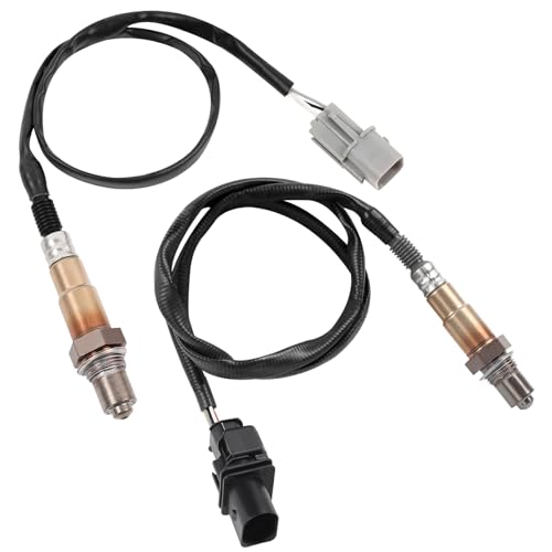 HTMXJA 2Pcs Upstream and Downstream Oxygen O2 Sensor for 2012-2016 Accent,Rio,Vel0ster and Soul L4-2.4L OE#234-5055 234-4568