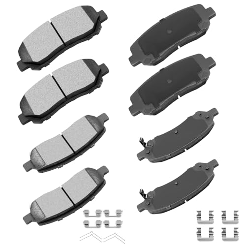 cciyu D1623 D1647 Ceramic Front Rear Brake Pad Set Fit For 2013-2016 For Dodge Dart