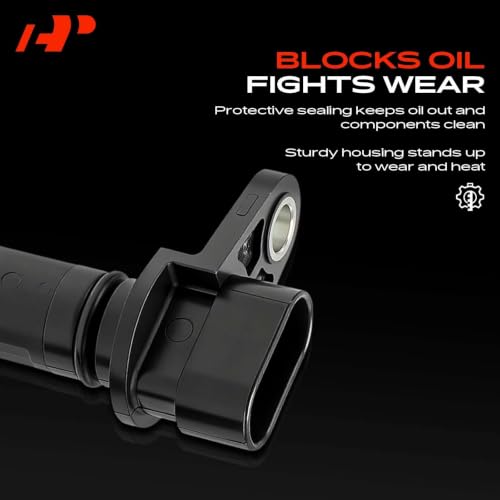 A-Premium 2-PC Upper and Lower Engine Crankshaft Position Sensor Compatible with Cadillac DeVille 2000-2005, Seville 2000-2004 & Oldsmobile Aurora 2001-2003 & Pontiac Bonneville