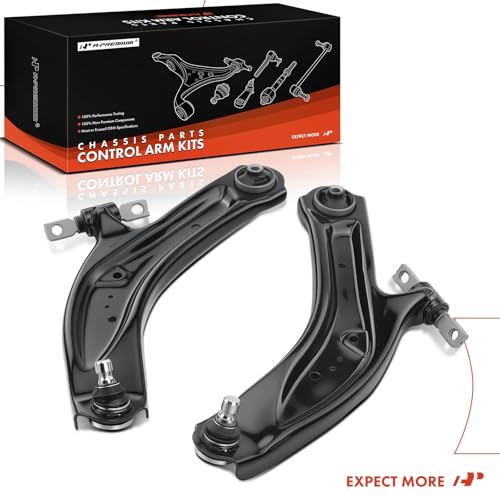 A-Premium 2 x Front Lower Control Arm, with Ball Joint & Bushing, Compatible with Nissan Rogue 2014-2020, Rogue Sport 2017-2022, Qashqai 2017-2023