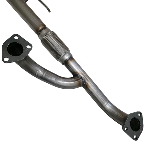 Exhaust Flex Y Pipe Replacement for Honda Odyssey 3.5L V6 EX, EX-L, LX, Touring (2005-2010) Stainless Steel Direct Fit Repair Kit with Gaskets Hardware - EXCLUSIVE EXHAUST