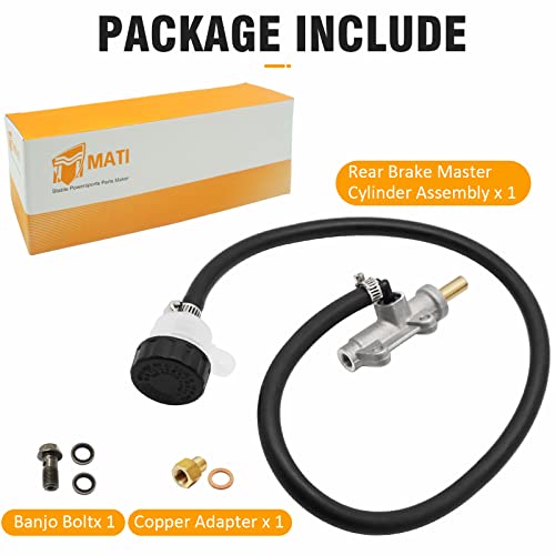 M MATI Rear Brake Master Cylinder for Polaris Sportsman Scrambler Magnum Trail Blazer Trail Boss Xpedition Xplorer 500 450 425 400 335 330 325 250 600 700 800 1910301 1910311 1910791 1910790 1911113