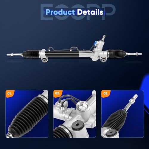 ECCPP Hydraulic Complete Power Steering Rack and Pinion Assembly For Toyota Avalon 2005-2012 For Toyota Camry 2002-2006 For Lexus ES300 2002-2003 For ES330 2004-2006 For ES350 2007-2012 97-2630