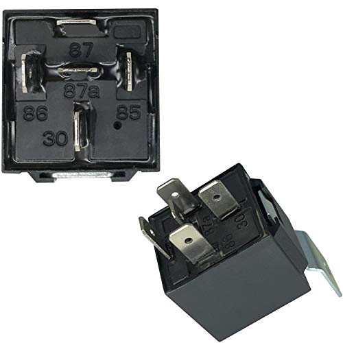 irhapsody 80/60Amp 12V 5-pin Relay Kit, SPDT 12-Volt Automotive Relay with Heavy-Duty Pigtail, 6-Pack